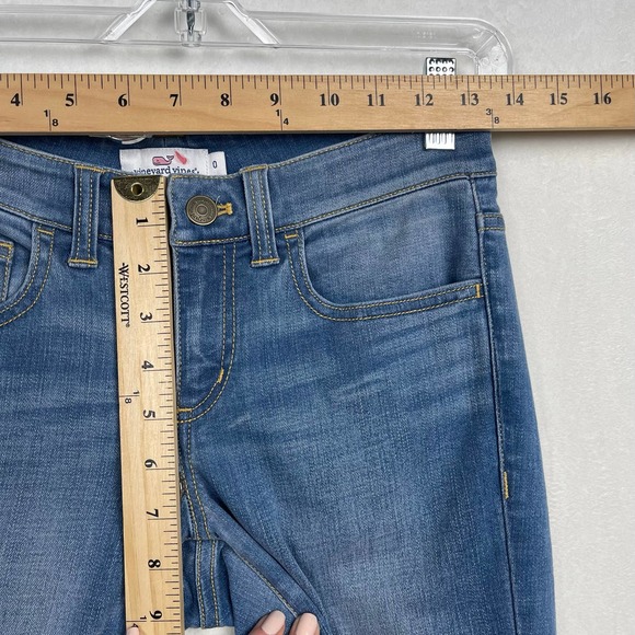 VINEYARD VINES Ripley Wash Skinny Denim, Women’s Logo Jeans with Stretch‎ SIZE 0 - Picture 10 of 12